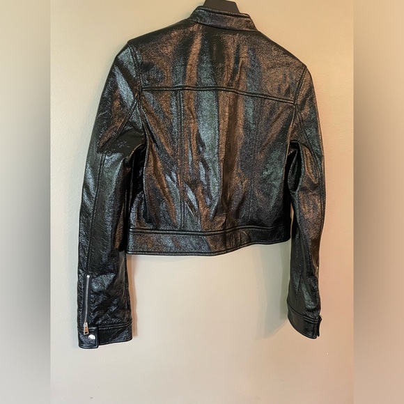 Theory Patent Faux Leather Jacket - Picture 5 of 6